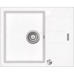 Concept DG05C45WH - кухненска мивка CUBIS 50x62 см, гранит/бяла (CO0055) Мивка за вграждане