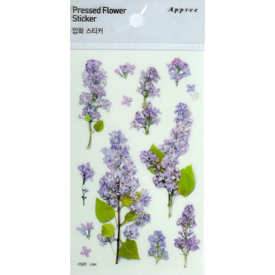 Appree Pressed Flower Sticker Lilac