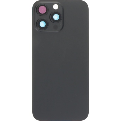 Batériový kryt + sklíčko kamery s rámom + magnetický krúžok + kovová platňa iPhone 16 Pro Max Black Titanium - OEM
