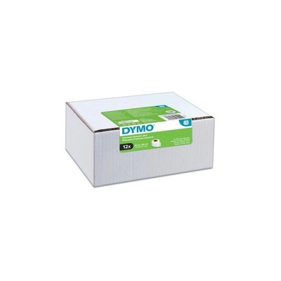 DYMO Комплект Термични етикети, DYMO DY99010 LabelWriter 28mmx89mm, бяла хартия, 12 ролки/кутия, 130 етикета/ролка, 99010 S0722370 2093091 (2093091) (2093091)