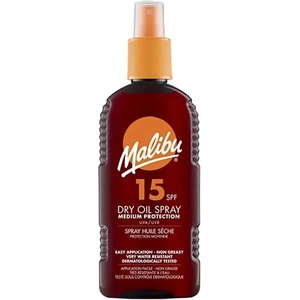Malibu Dry Oil Spray SPF 15 sunscreen 200ml - Red (White)
