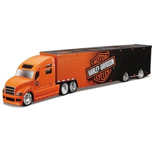 Maisto - Harley-Davidson Haulers, черно-оранжев, 1: 64 (11516B)