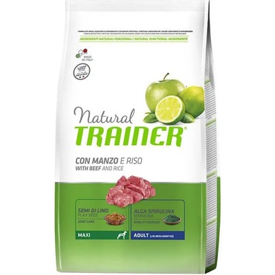 Natural Trainer Natural Adult Maxi, говеждо и ориз 12кг