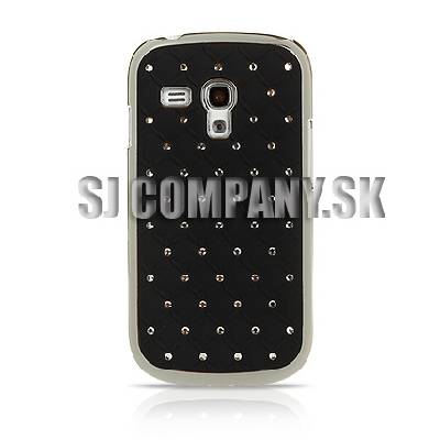 Zadný kryt Samsung Galaxy S III Mini – Chrome Diamant – čierna
