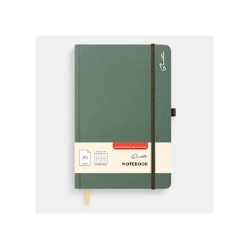 Sentio Бележник с ластик А5 96 листа Sage Green