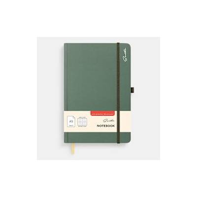 Sentio Бележник с ластик А5 96 листа Sage Green