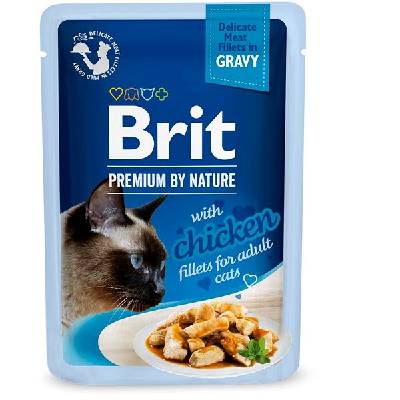 Brit Premium by Nature Cat Delicate Fillets in Gravy with Chicken 85 g