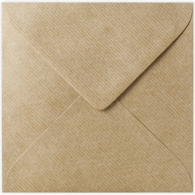 Hnědá obálka s žebrovaným vzorem 155x155 mm