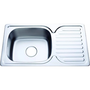 Inter Ceramic Кухненска мивка алпака ICK 7642 D, неръждаема стомана, 76x42см (7642 D) Мивка за вграждане