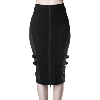 Image 1 of KILLSTAR Дамска пола KILLSTAR - Decibel Midi - ЧЕРЕН - KSRA001648