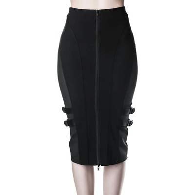 KILLSTAR Дамска пола KILLSTAR - Decibel Midi - ЧЕРЕН - KSRA001648