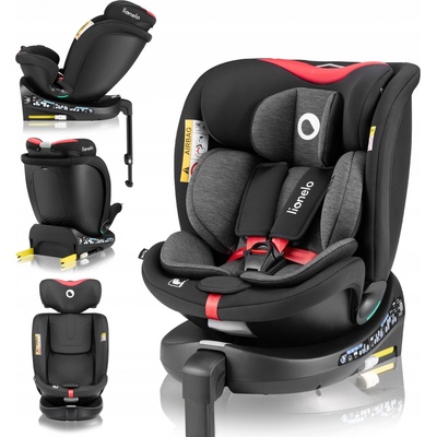 Lionelo NAVY I-SIZE 2024 BLACK RED