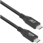 ACT кабел usb-c към usb-c, 1 м, черен (ac7441)