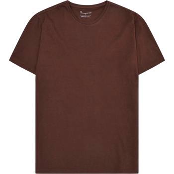 KnowledgeCotton Apparel Мъжка тениска KnowledgeCotton Apparel Agnar Basic T-Shirt - Shaved Chocolate - размер XXL (216-8554-0415)