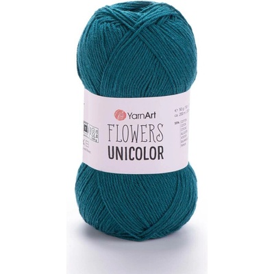 Yarn Art Flowers Unicolor 757 smaragdově zelená