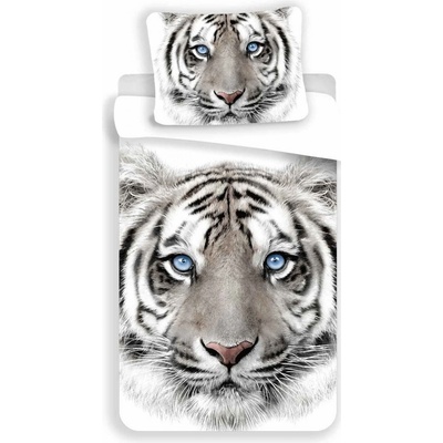 Jerry Fabrics obliečky fototisk White Tygr 140x200 70x90