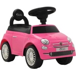 vidaXL Детска кола за яздене "Fiat 500" розова (80217)