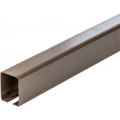 Covernit Oceľový rýgl pre WPC plotové dosky RAL 7016 antracit 40 x 30 x 1500 mm