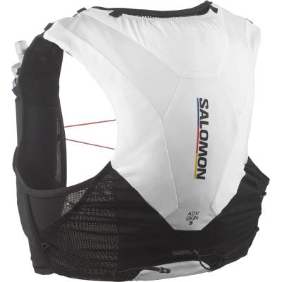 Salomon Раница за трейл бягане Salomon ADV Skin 5 Race Flag Trail running backpack - Black / White - размер XL (502-9539-0115)