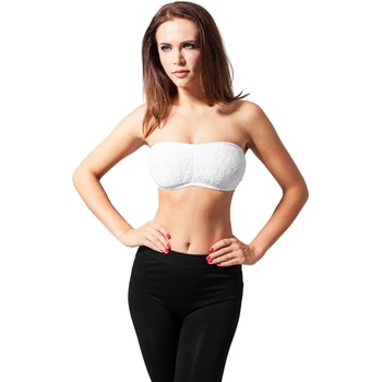 Urban Classics Дамски дантелен топ в бял цвят Urban Classics Ladies Laces Bandeau white UB-TB586-00220 - Бял, размер S