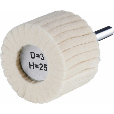 Rhodius 305381 | Leštiaci filcový vejár 40x30x6 mm, tvrdosť D3/H25, FLP