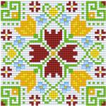 Bright Toys Мозайка с пиксели - Българска шевица, 48x48 пиксела - Елбетица (BE48001)