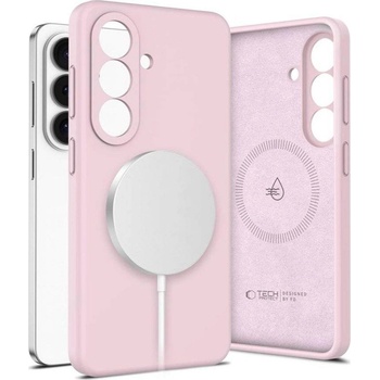 Tech-Protect Magsafe Калъф за Samsung S26 Plus, Tech-Protect Silicone Case, Розов (5906302390281)