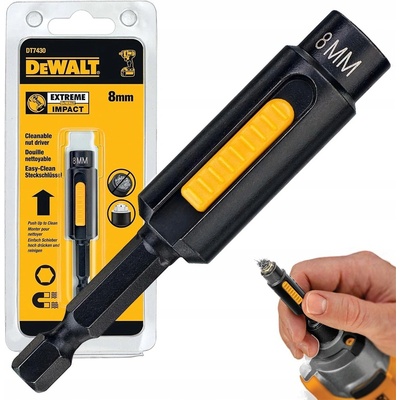 DeWALT DT7430 čistitelný nástavec na matice pro rázové utahováky 8 x 75 mm