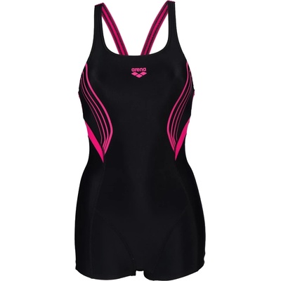 arena Дамски бански костюм Arena Women's Kaori Combinaison Swimsuit - Black / Freak Rose - размер 42 (EU) (150-2728-0115)
