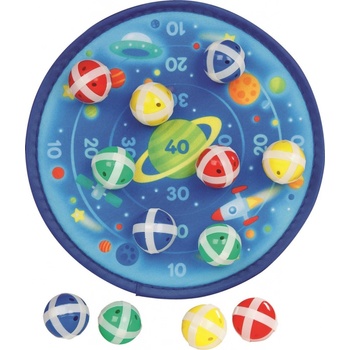 Goki Terč na suchý zip s 12 míčky Oceán