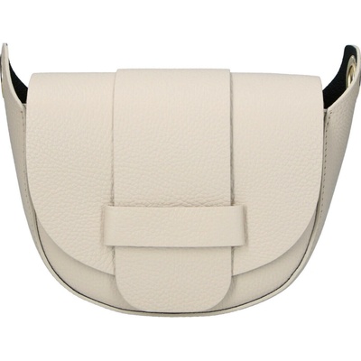 Trendy dámská kožená crossbody kabelka Menta béžová