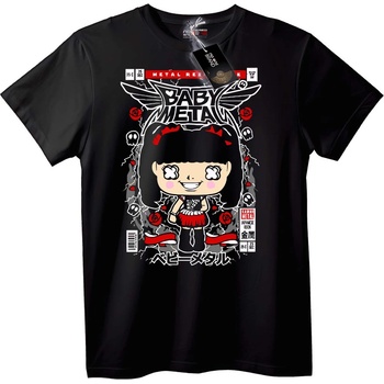 NOONEBRAND Тениска Baby Metal Kawaii - 5XL, Black
