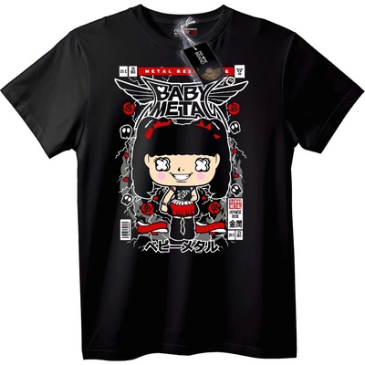 NOONEBRAND Тениска Baby Metal Kawaii - 5XL, Black