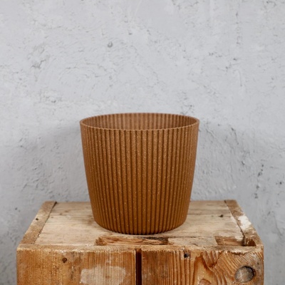 Prosperplast Květináč MILLY ROUND ECO WOOD naturo 16,9cm