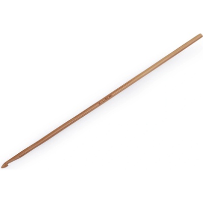Bambusový háček na háčkování vel. 3; 4; 4,5; 5; 5,5, střední, 3 (3 mm) bambus tmavý
