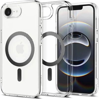 Spigen Калъф Spigen Ultra Hybrid MagSafe за iPhone 16e от въглеродни влакна - прозрачен (8809971239707)