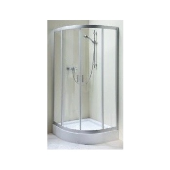 KOLO First čtvrtkruhový sprchový kout 80 cm vč. vaničky čiré sklo ZKPG80222003Z1