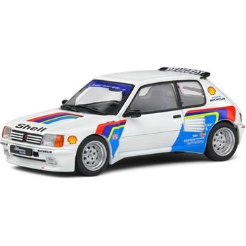 Solido 1: 43 peugeot 205 dimma rallye tribute БЯЛО 1992