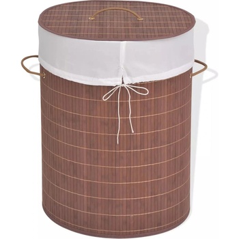 Sonata H Sonata Бамбуков кош за пране, овален, кафяв