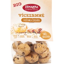 Viaczrnné bio sušienky s čokoládou a vločkami Zemanka 100 g