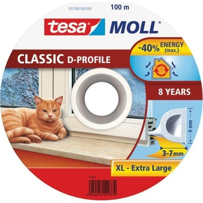 Senzačne Těsnění tesamoll® profil D, 9 mm, bílé, 100 m ST2211207 – Zboží Dáma