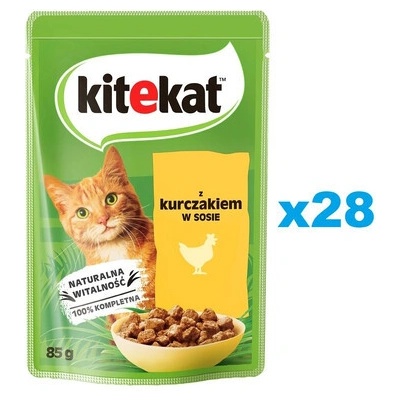 Kitekat Kuře v omáčce 28 x 85 g