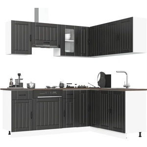vidaXL Комплект кухненски шкафове от 11 части Lucca, инженерно дърво (3314952)