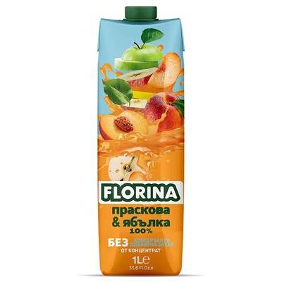 FLORINA 1Л. ПРАСКОВА+ЯБЪЛКА 100% ФЛОРИНА