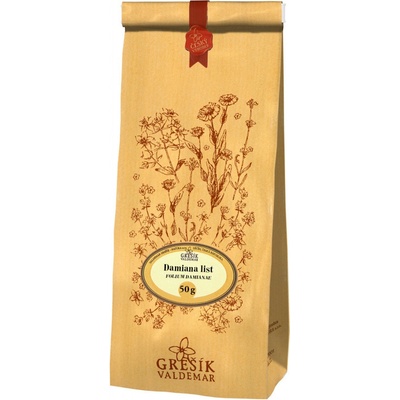 Grešík Damiana list 50 g – Sleviste.cz