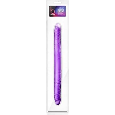 Boss of toys Dildo buď tvůj 16 palců oboustranný fialové