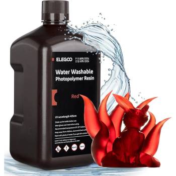 Elegoo Water-washable Resin 2KG, Red (50.103.0184)