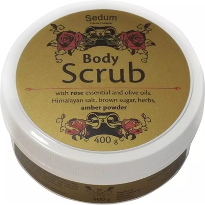 Sedum tělový peeling růže s himálajskou solí 400 g