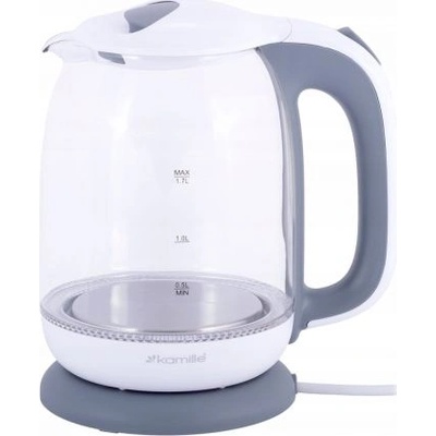 kamille Камил km-1720g Електрическа кана 1, 7 л с led подсветка, бяла (1720g)