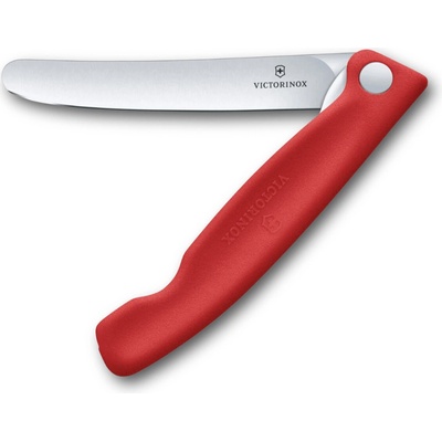 Victorinox Nôž na ovocie/zeleninu, 11cm, skladací, hladká čepeľ, červený 6.7801.